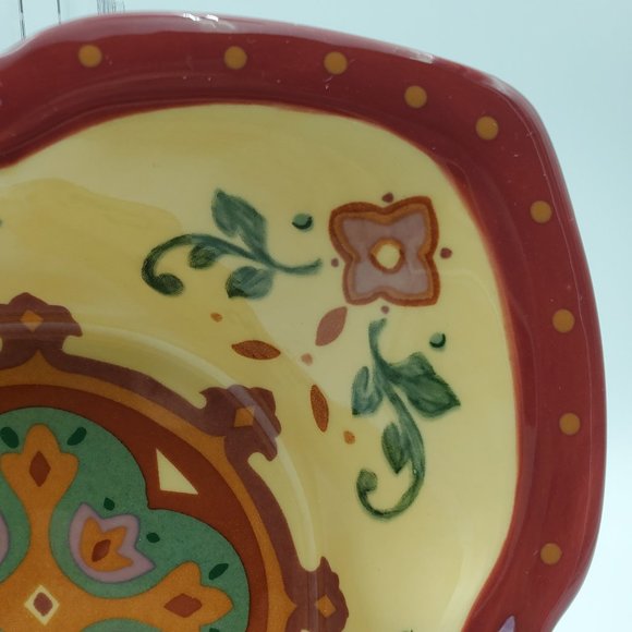 PartyLite Bohemian Spice Candle Plate Small Bowl Trinket Dish - Picture 5 of 6